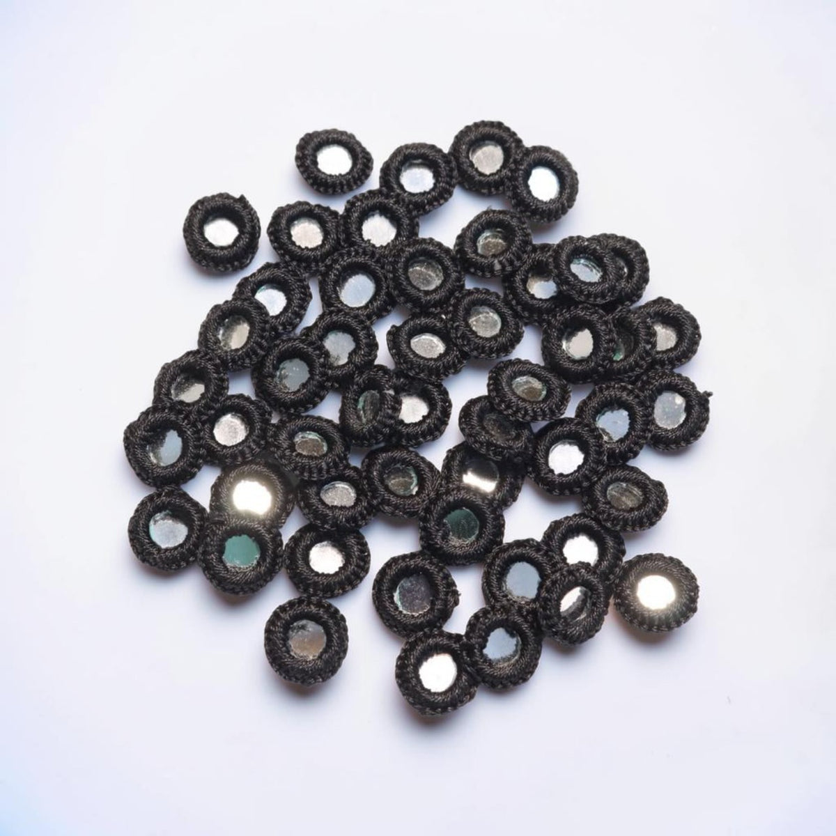 Black Color Thread Mirror-50 Pcs
