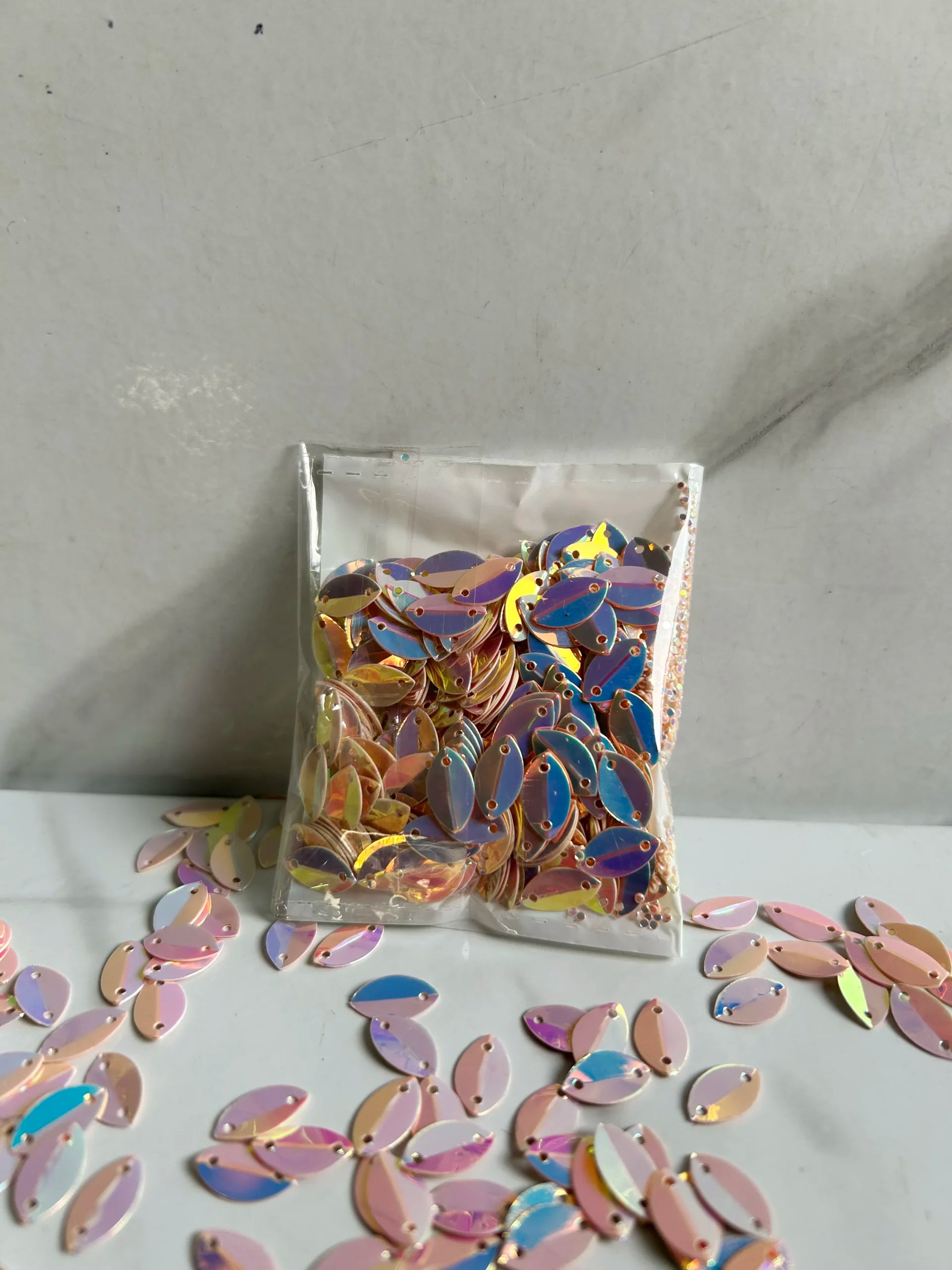 Leaf-Sequins ( Indian-Peach )