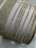 Sada-Silver Rhine Stone Chain (1Yard)