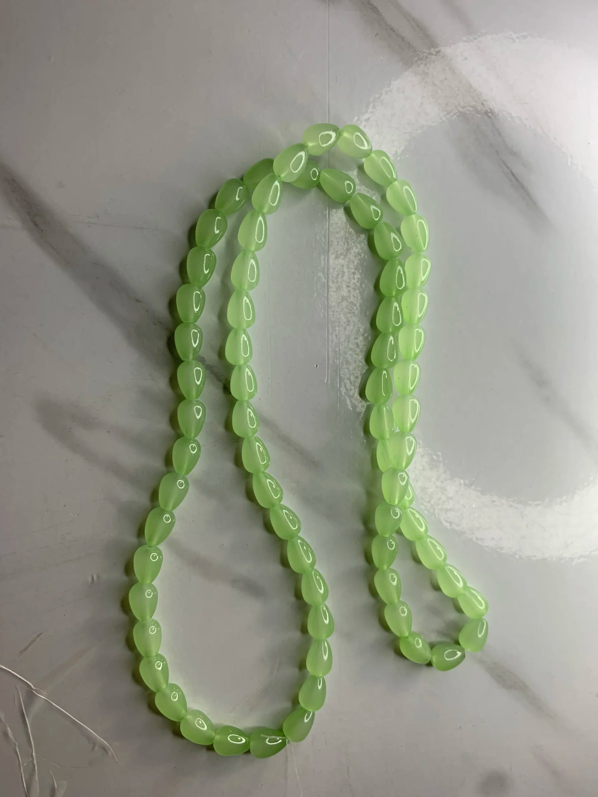 Mint-Marble Drop Beads (One-String)