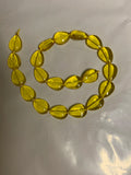 Yellow-Flat Drop Beads (20Pcs)