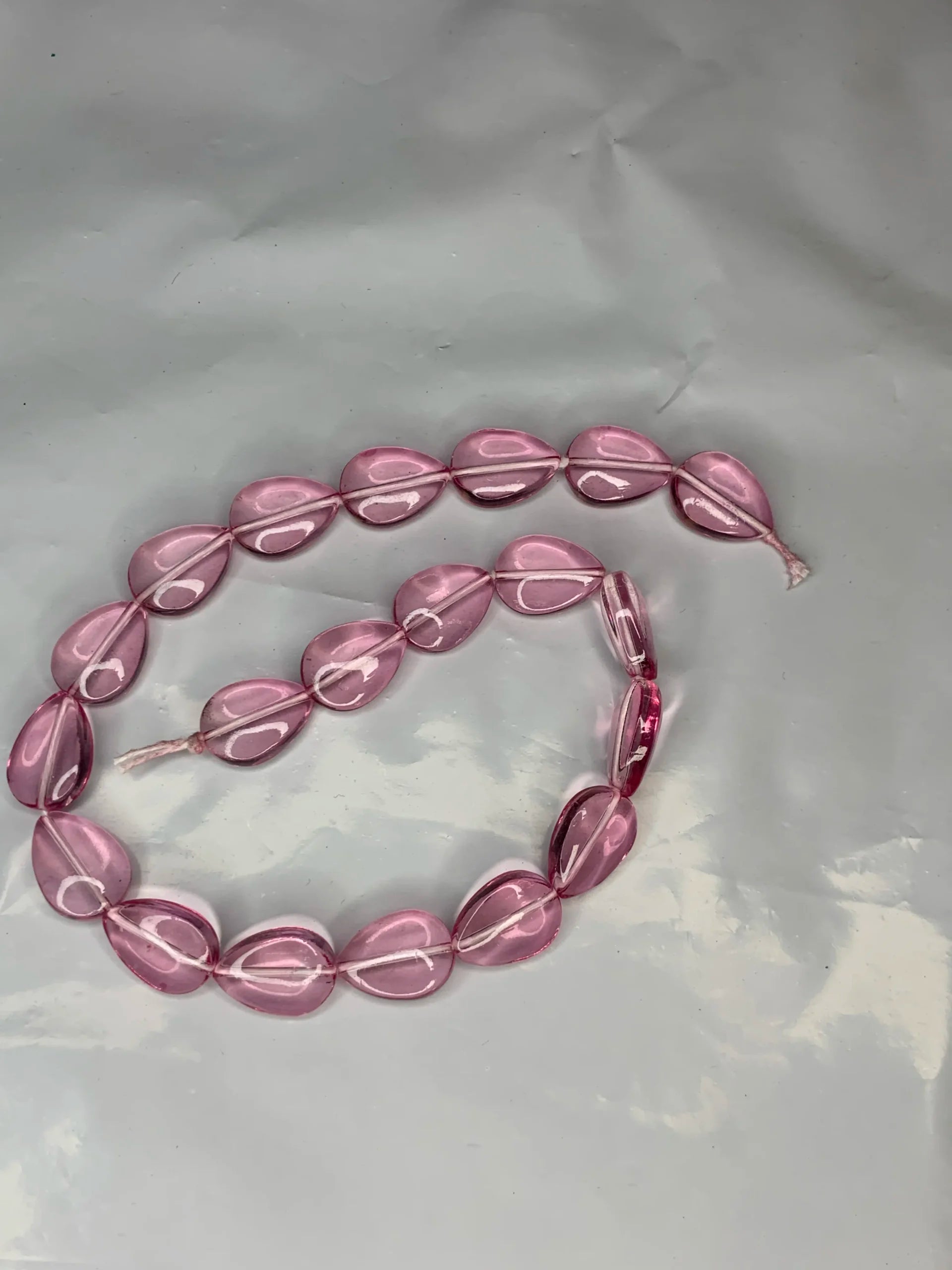BabyPink-Flat Drop Beads (20Pcs)