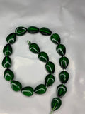 Green-Flat Drop Beads (20Pcs)
