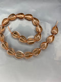 Champagne-Flat Drop Beads (20Pcs)