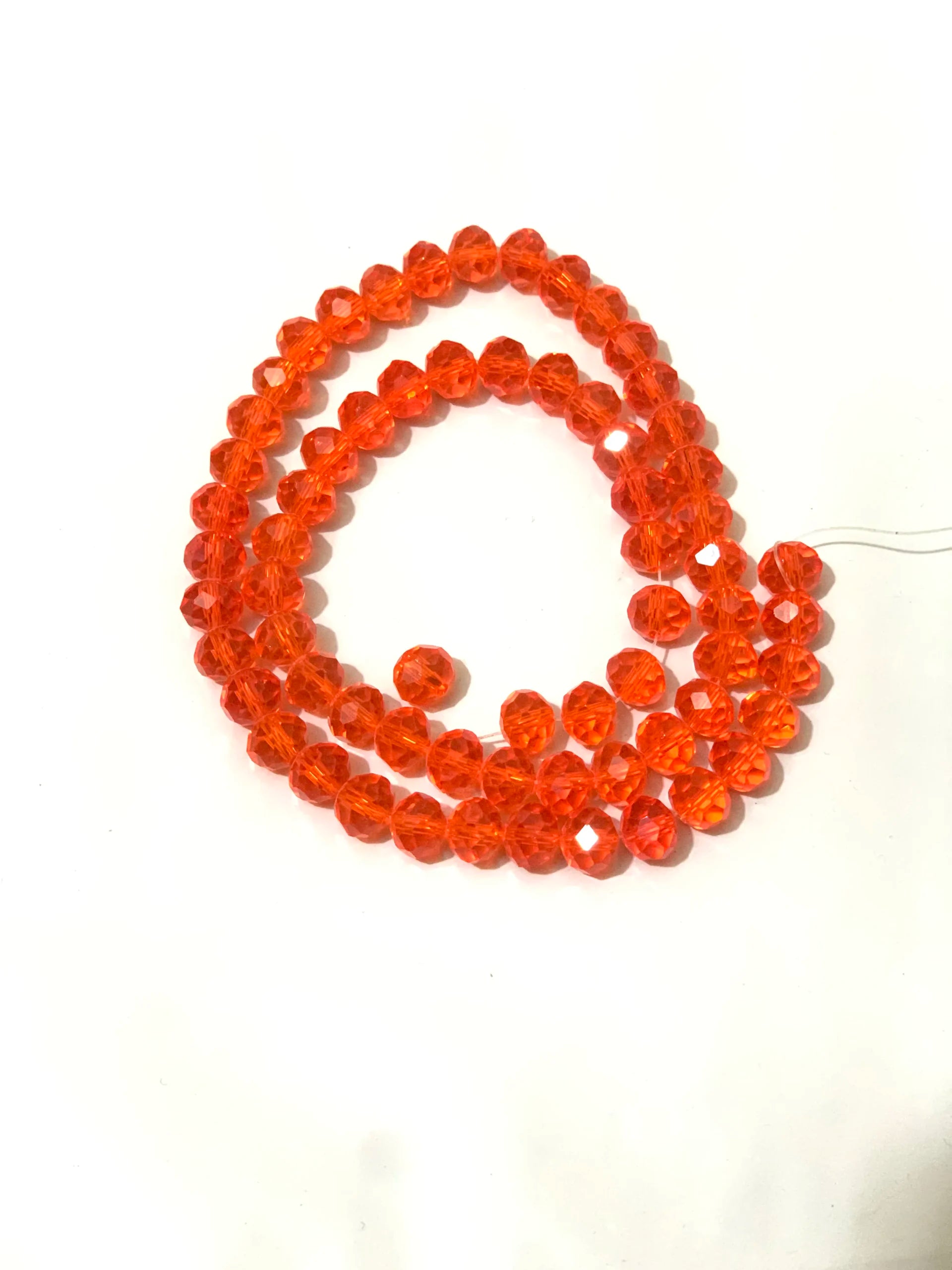8mm-Orange Crystal (One-String)