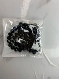 8mm-Matte Black Crystal (One-String)