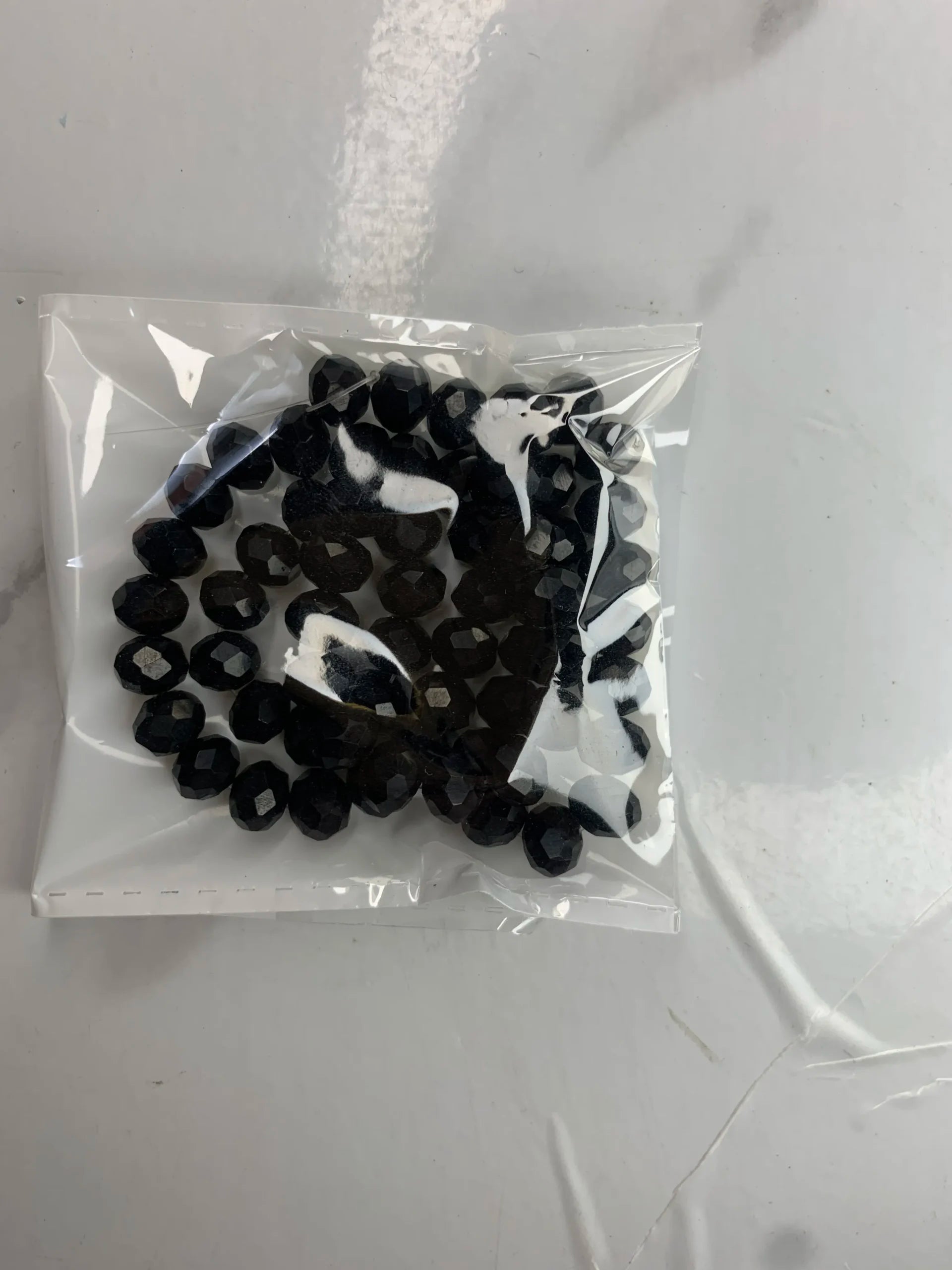8mm-Matte Black Crystal (One-String)