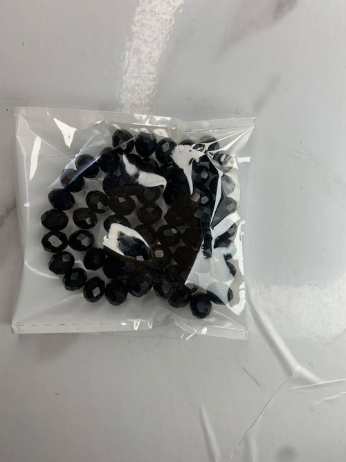 8mm-Matte Black Crystal (One-String)