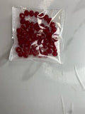 8mm- Matte Red Crystal (One-String)