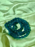 TealBlue-Marble Drop Beads (One-String)