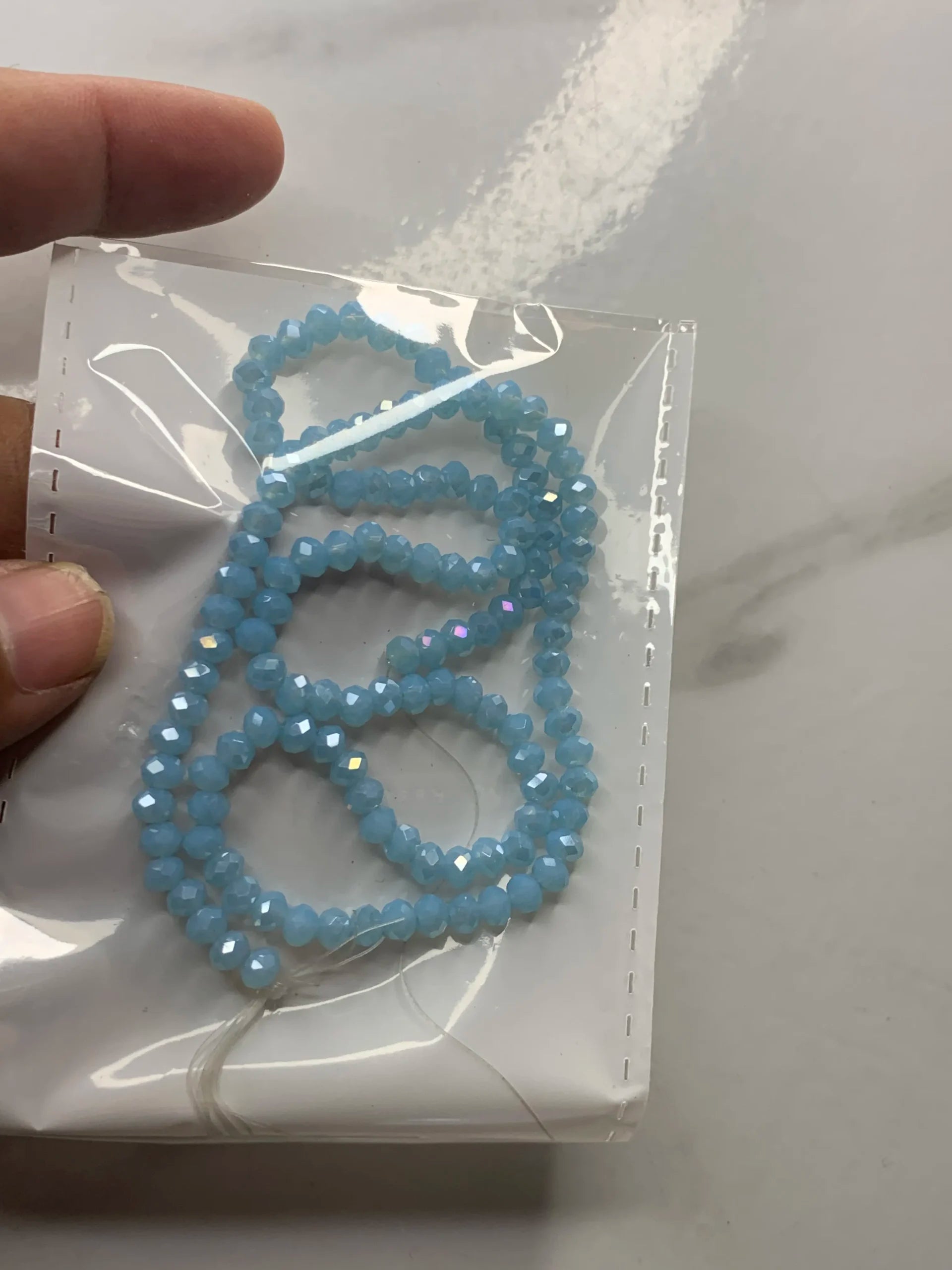 4mm-Firozi Matte Crystal (One-String