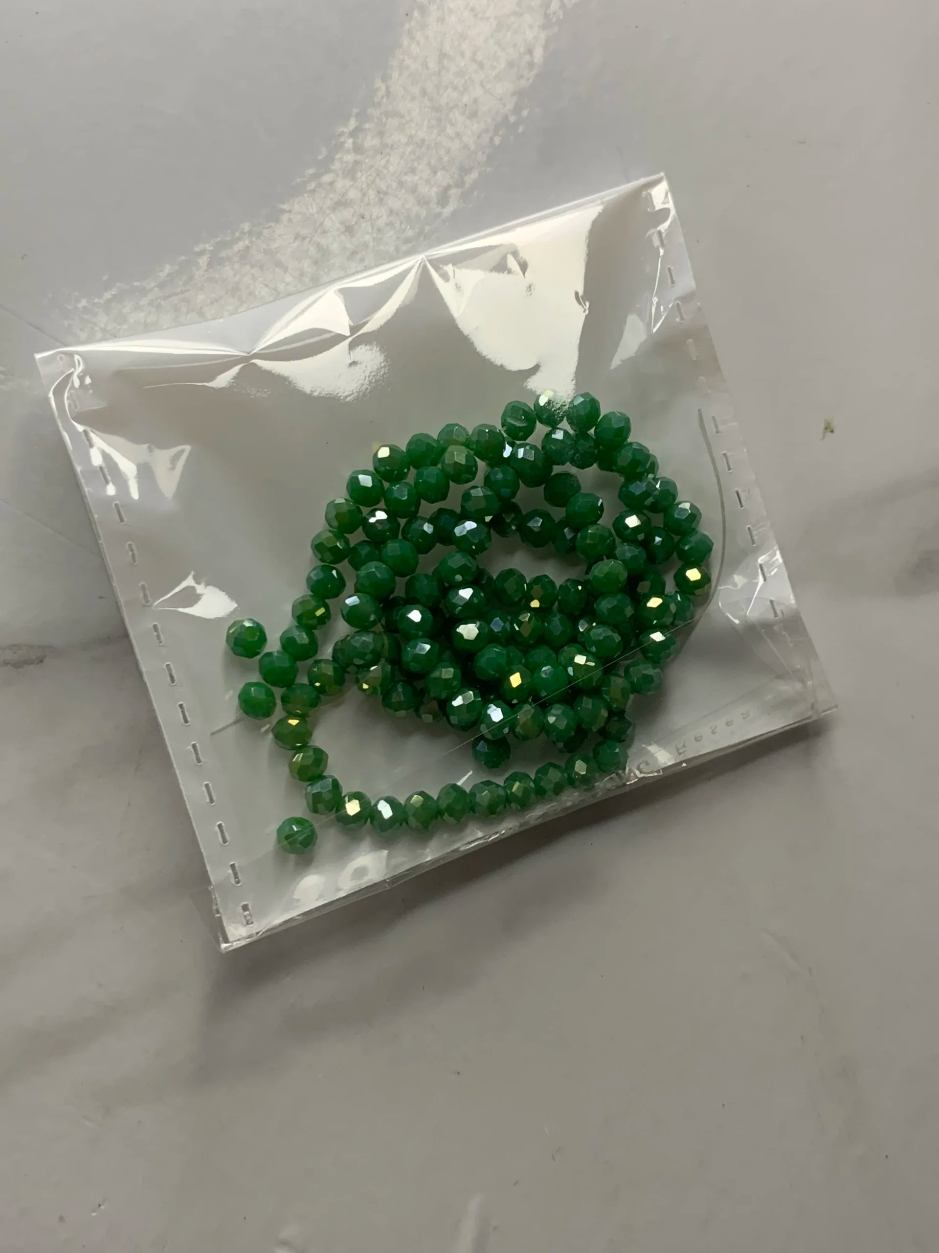 4mm-Green Matte Crystal (One-String