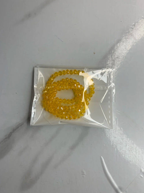 4mm-Yellow Crystal (One-String)