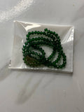4mm- Dark Green Crystal(One-String)