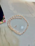 Light Pink-Cone Beads Crystal (One-String)