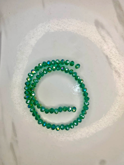 8mm-Teal Green Crystal (One-String)