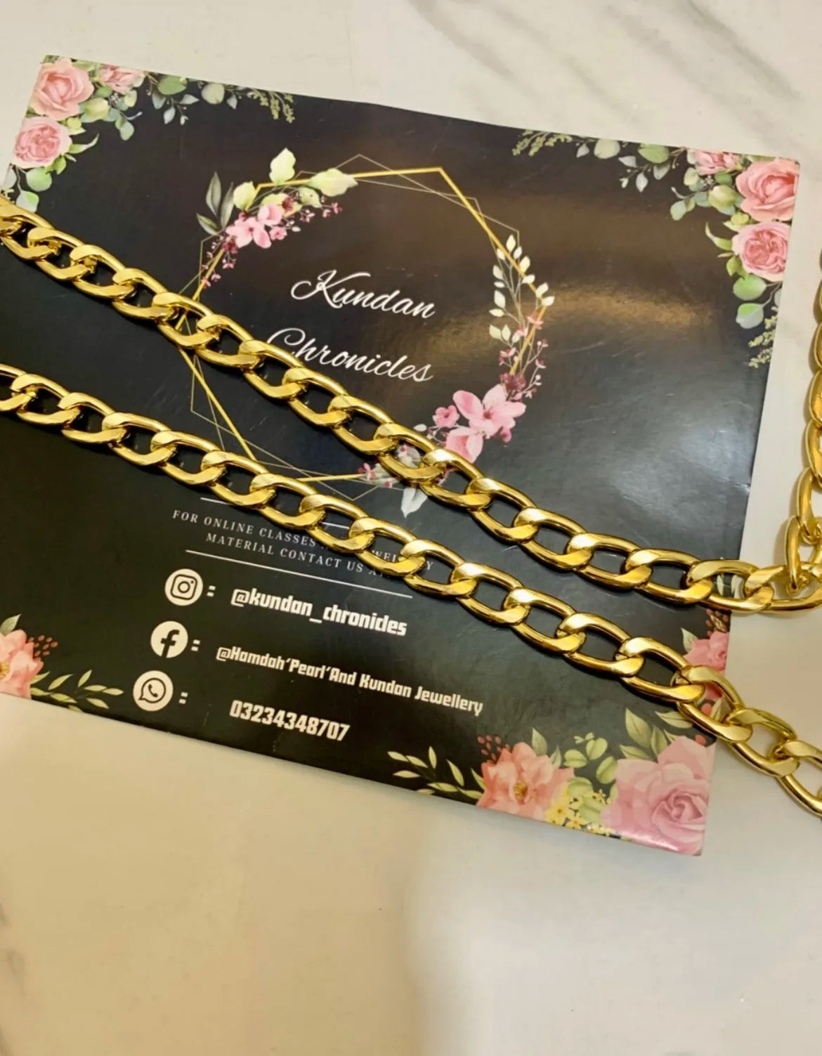 Golden-Bag Chain(1Yard)