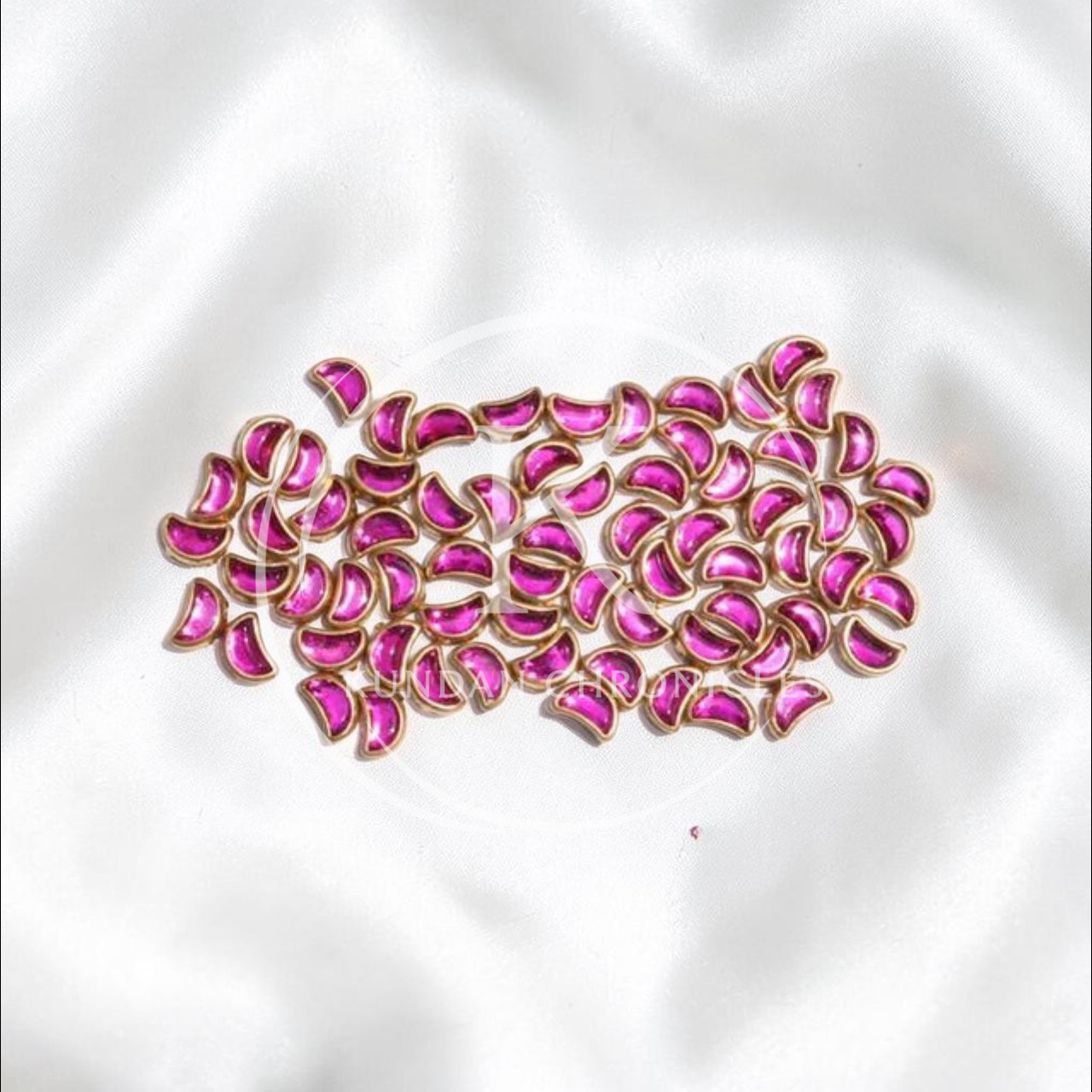 Fuchsia Moon Crystal Kundan-10G