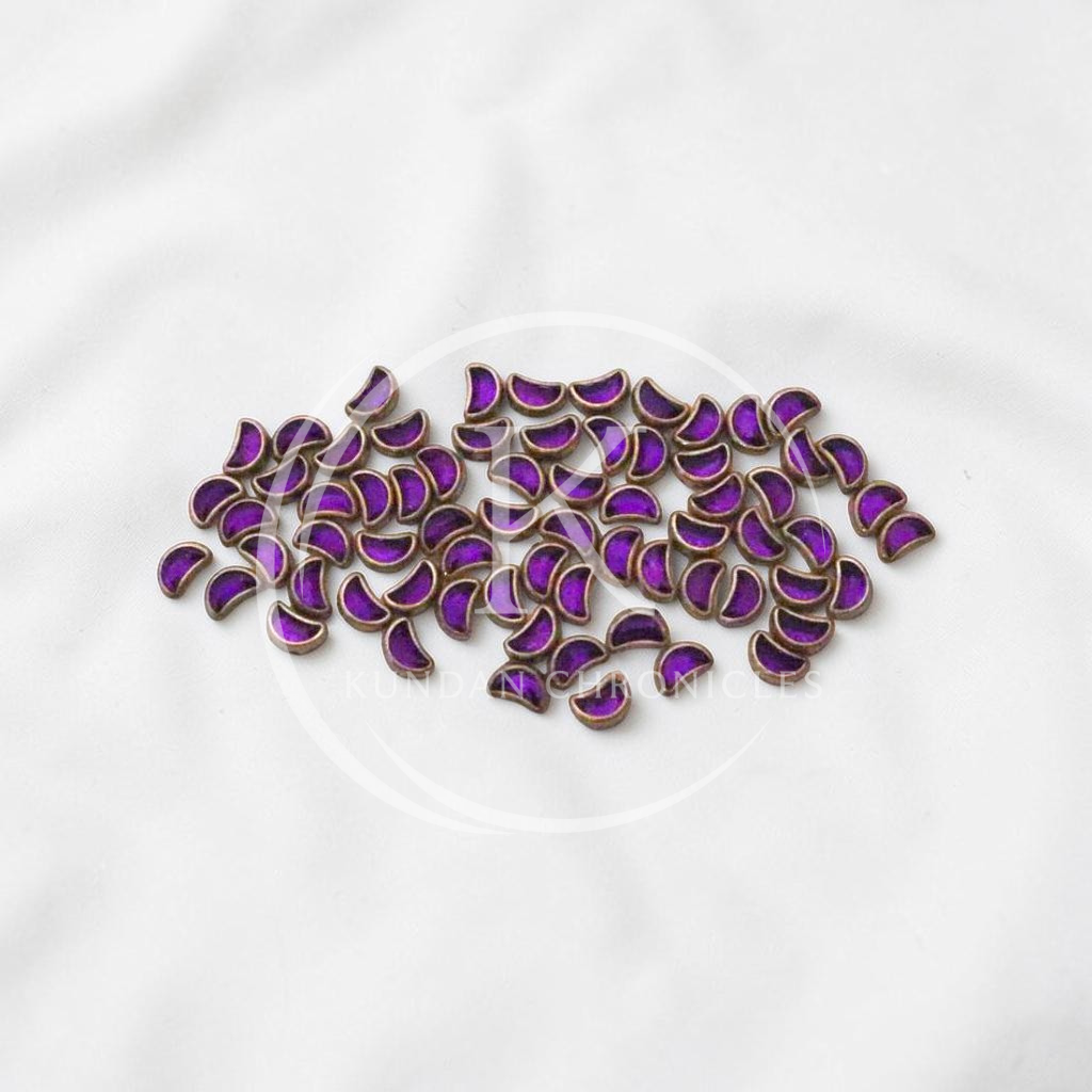 Purple Moon Crystal Kundan-10G