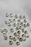 Silver-Swarovski Flower(8mm)-144Pcs
