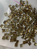 Smoke Gold Swarovski Square 8/8 Crystal-144Pcs