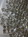 Silver Swarovski Square 8/8 Crystal-144Pcs
