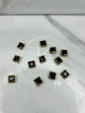 Black Square-Stone Small (12Pcs)