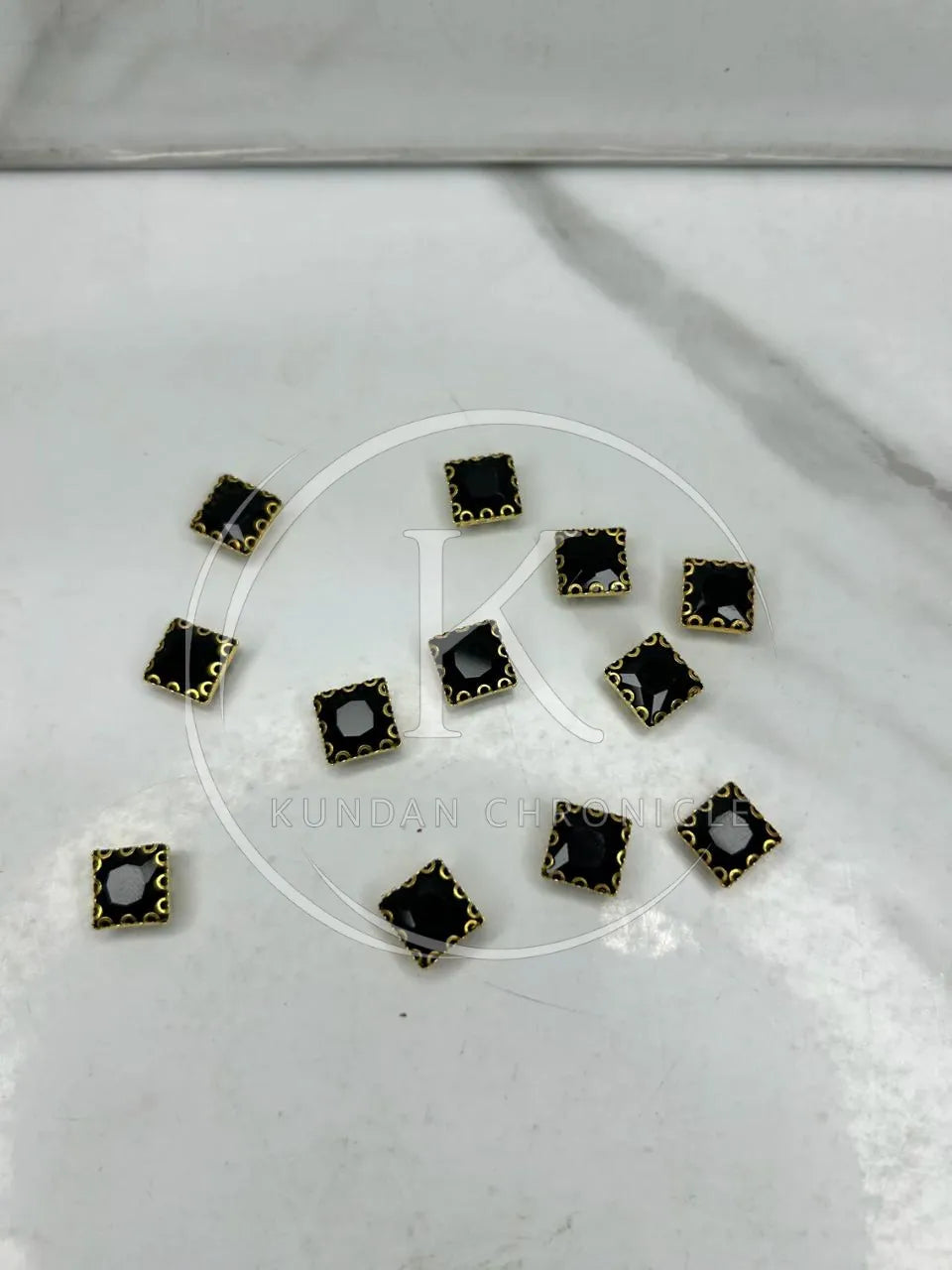 Black Square-Stone Small (12Pcs)