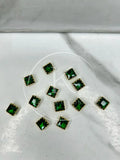 Green Square-Stone Small (12Pcs)