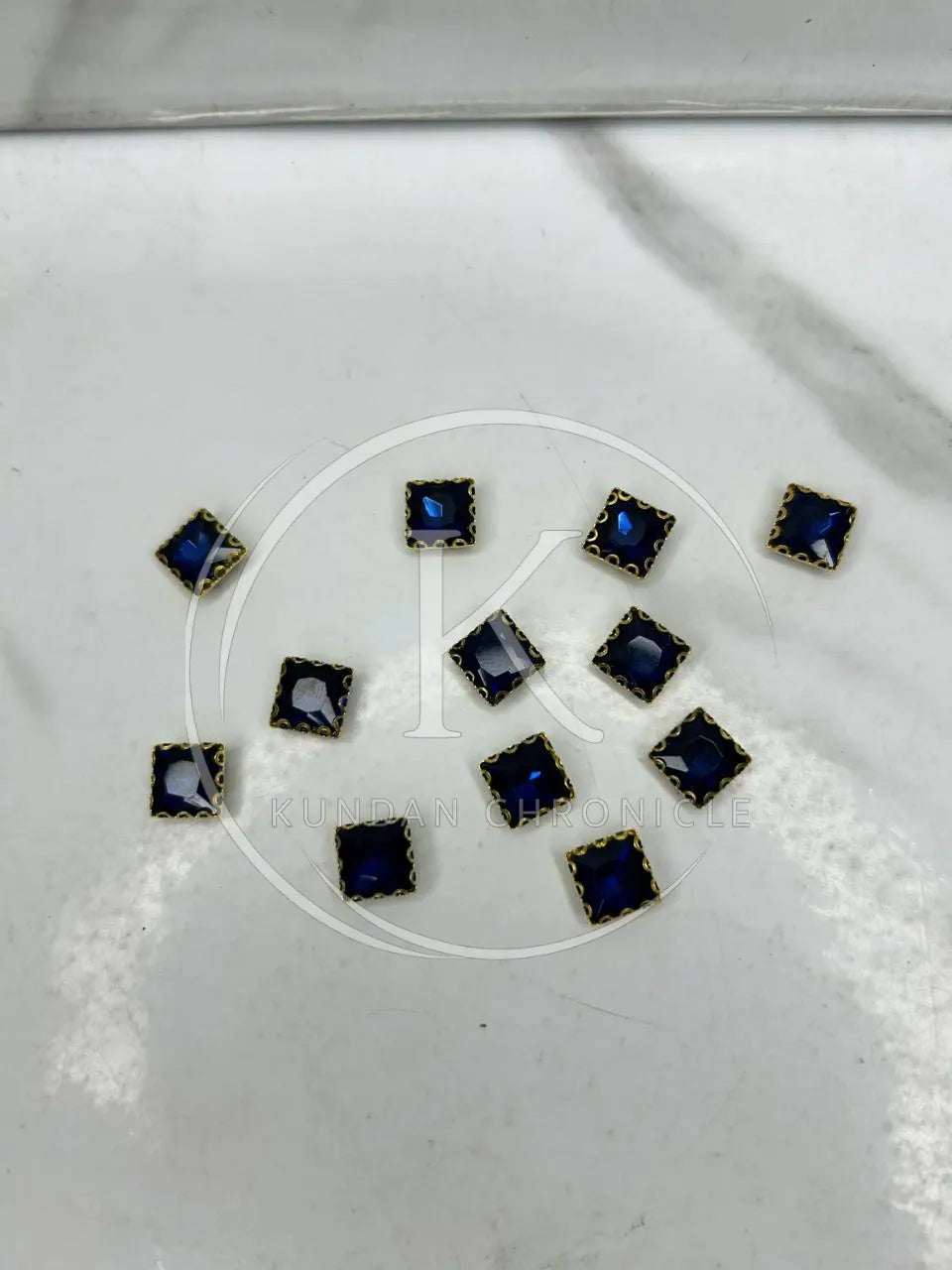 Dark Blue Square-Stone Small (12Pcs)