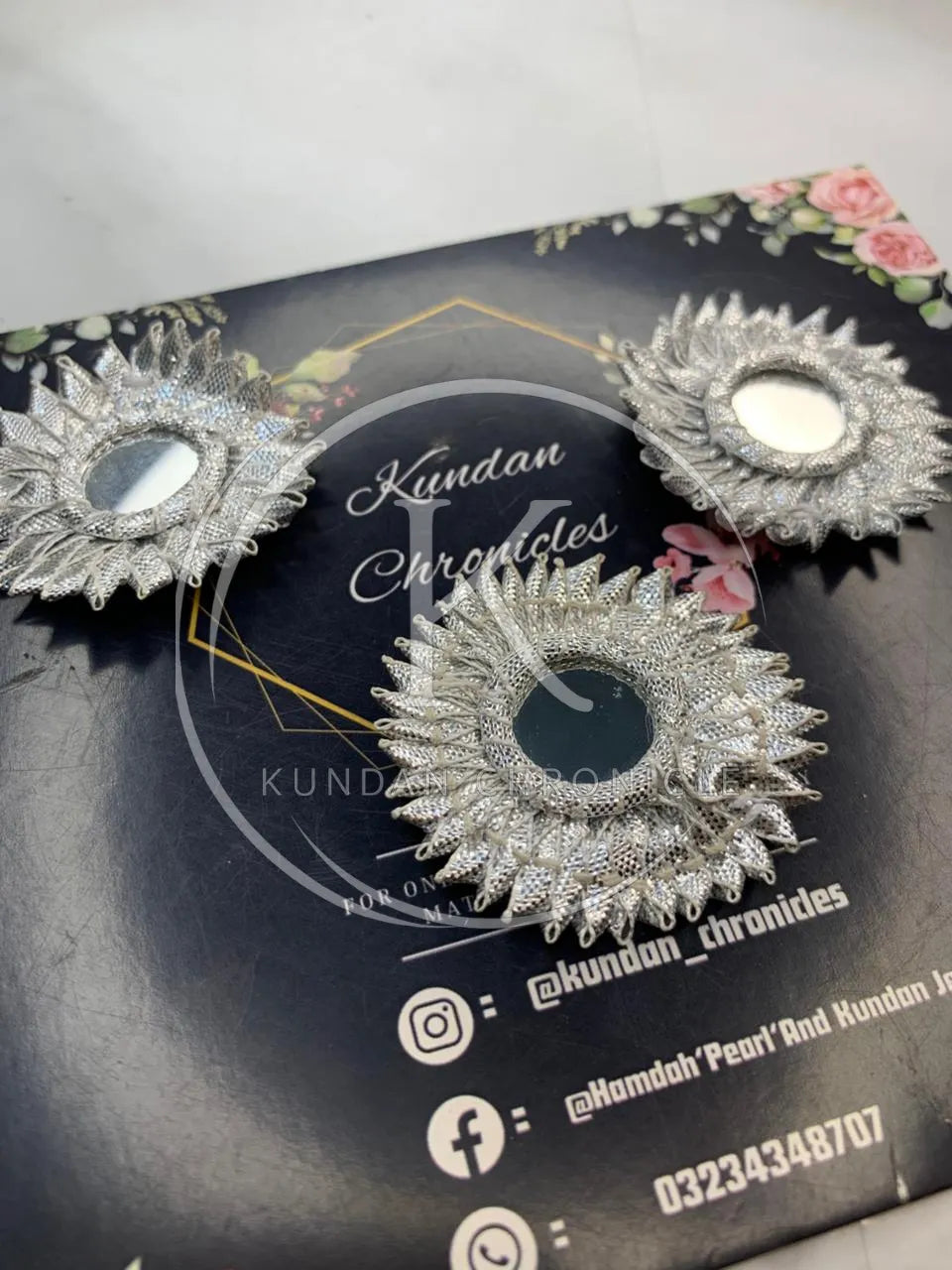 Silver Mirror Nargis -5Pcs