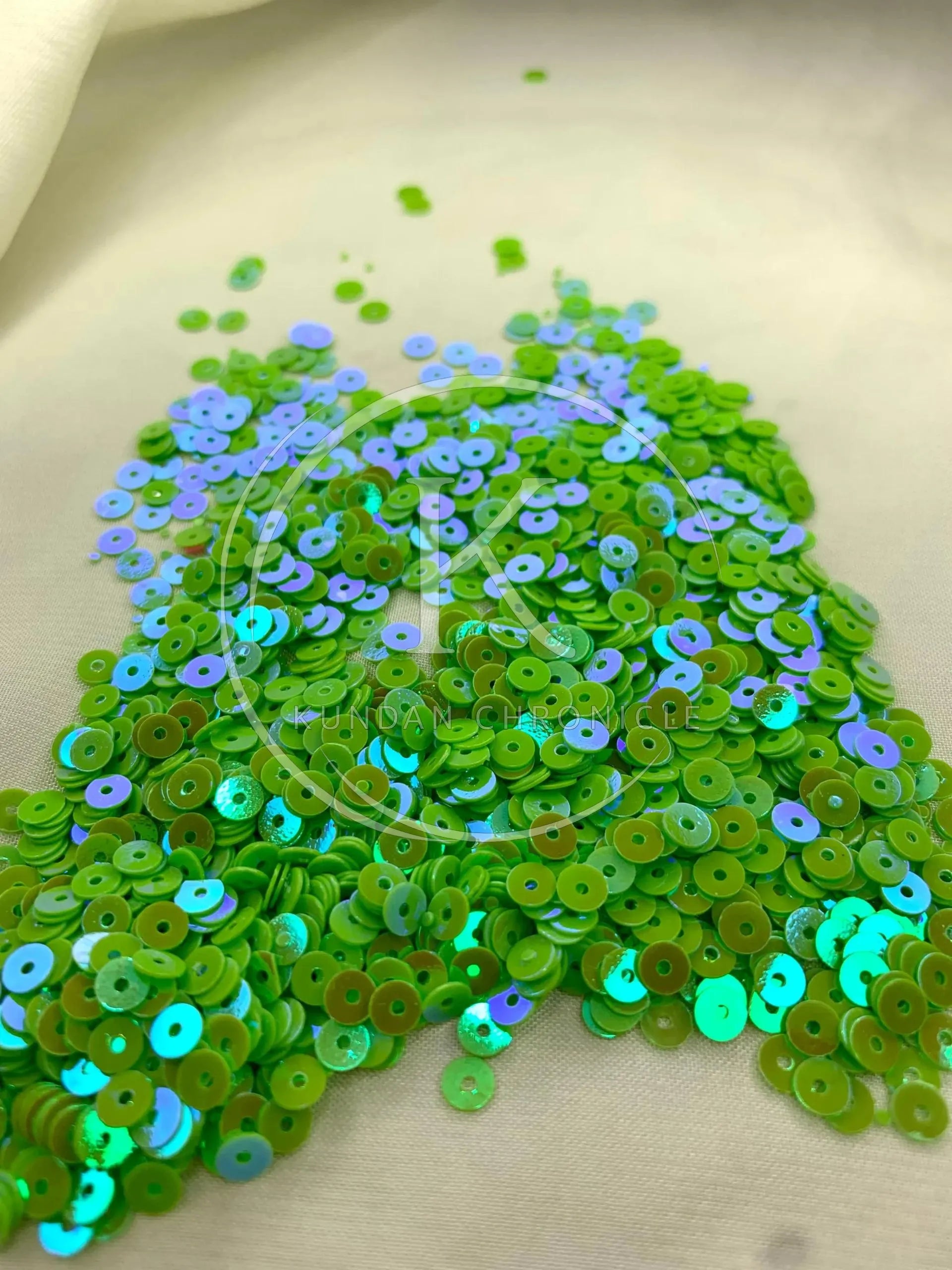 Parrot Green Matte Sequins (Small)-10G