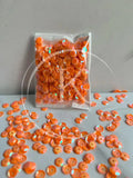 Orange Matte Bowl Sequins (6mm)-10G