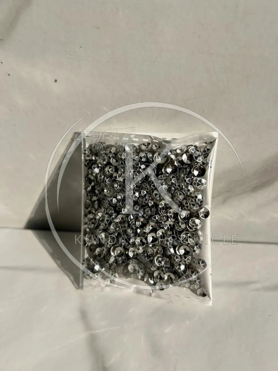 Silver Round-Bowl Sequins (4mm)-10G