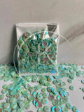 Apple Green Matte Bowl Sequins (6mm)-10G