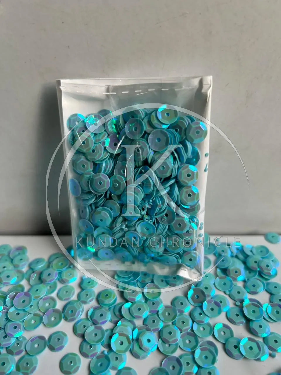 Firozi Matte Bowl Sequins (6mm)-10G