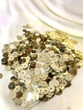 Golden Flat Sequins (6mm)-10G