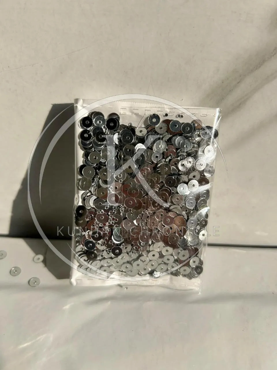 Silver Flat Sequins (Small)-10G