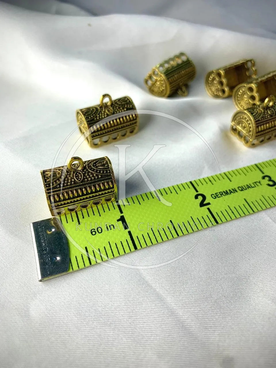 Antique Golden Jhumka Base Large-Pair