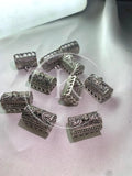 Antique Silver Jhumka Base Large-Pair