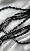 Black cone beads-One String