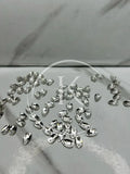 Silver Drop-Stone ( 72Pcs)