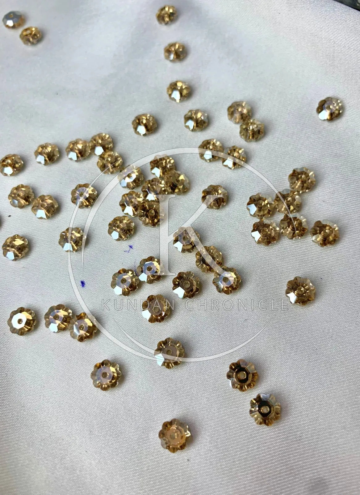 Golden Swarovski Flower (6mm)-144Pcs