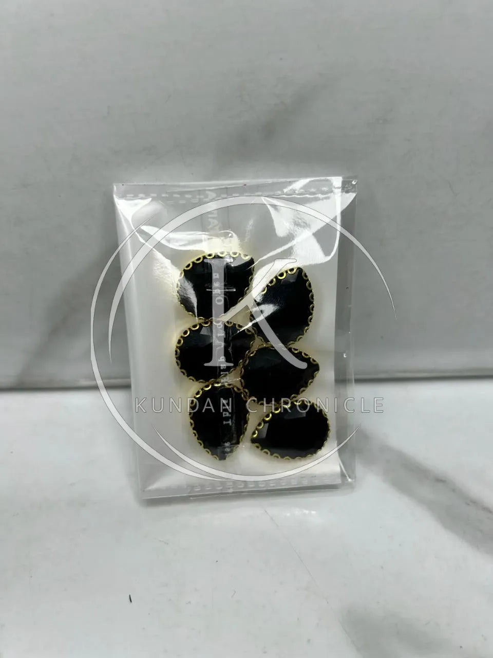 Black Tear-Drop Stone(6Pcs)