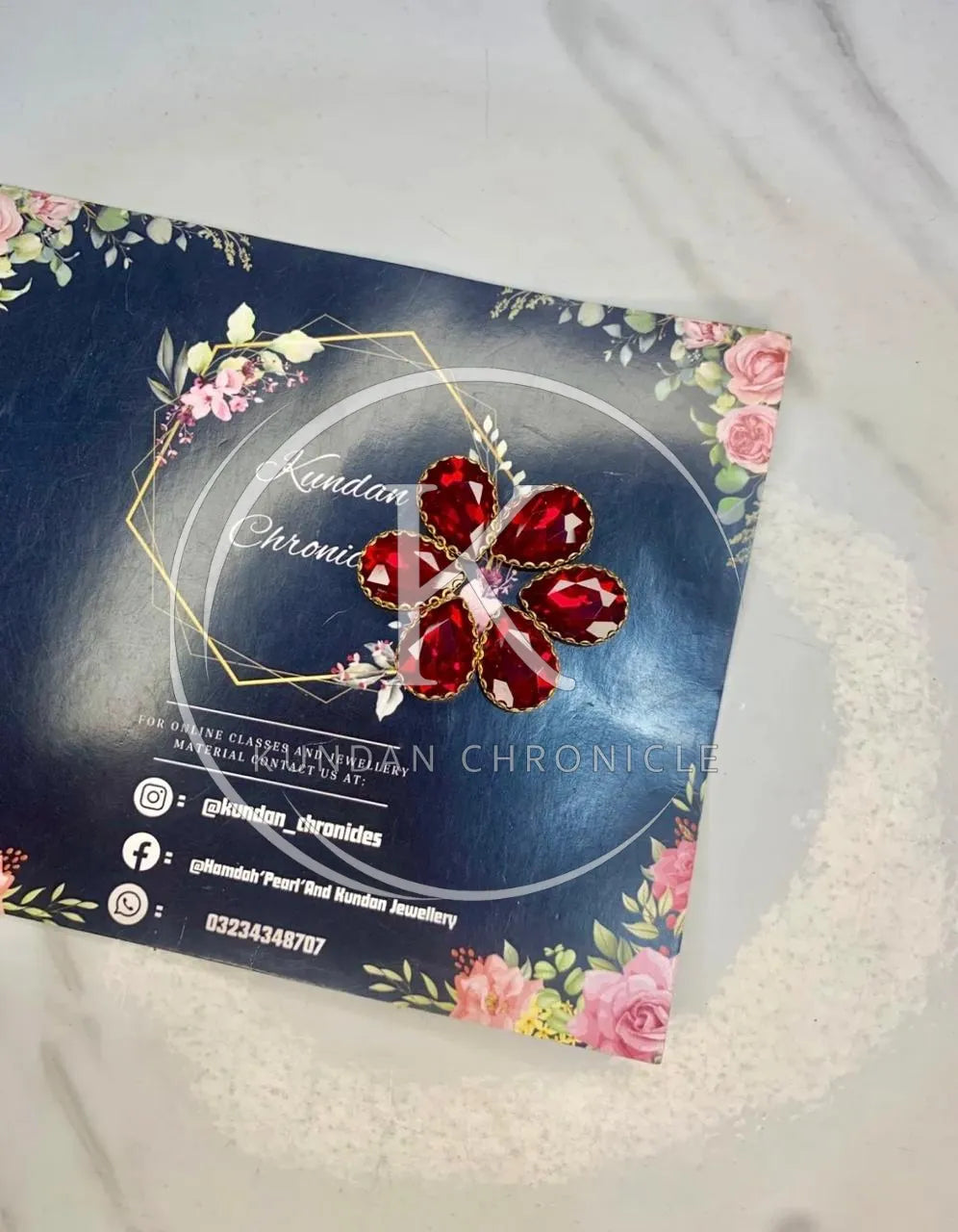 Red Tear-Drop Stone(6Pcs)