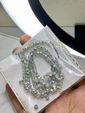 4mm-Silver Crystal (One-String)