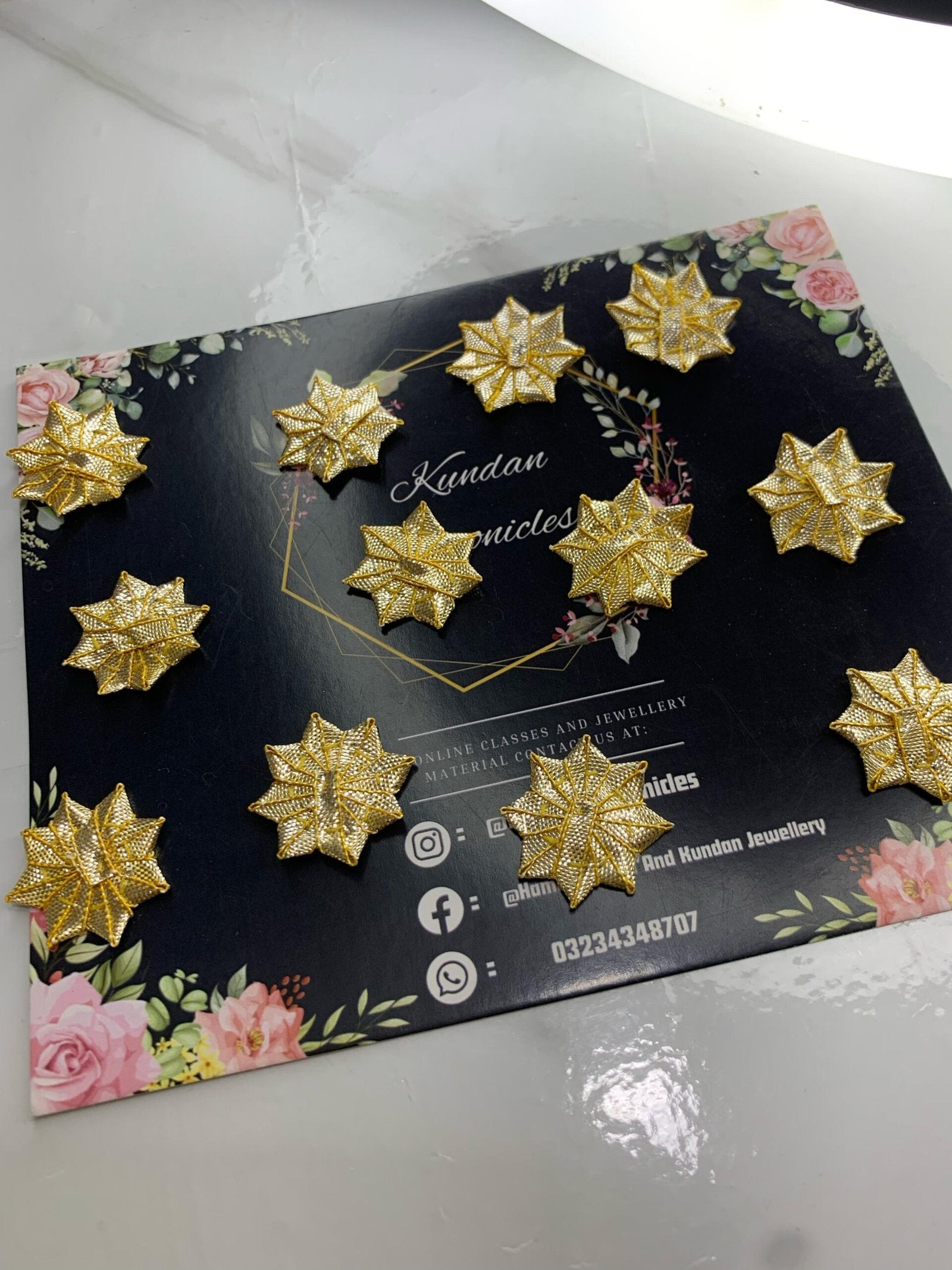 Bukram Gotta Flower Small (12Pcs)