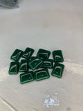 Dark green(High Quality Plastic Stone)-12Pcs