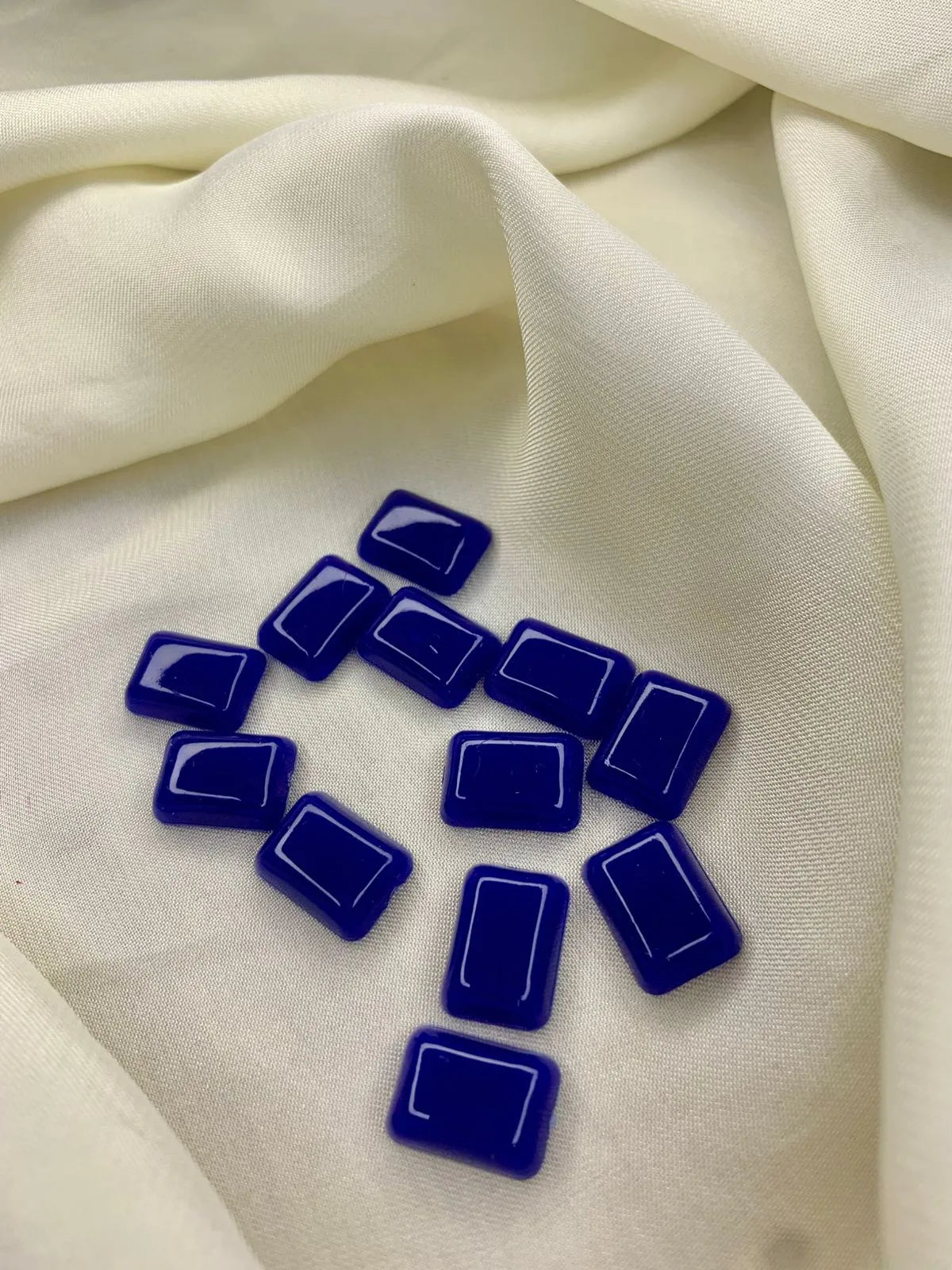 Dark-Blue (High Quality Plastic Stone)-12Pcs