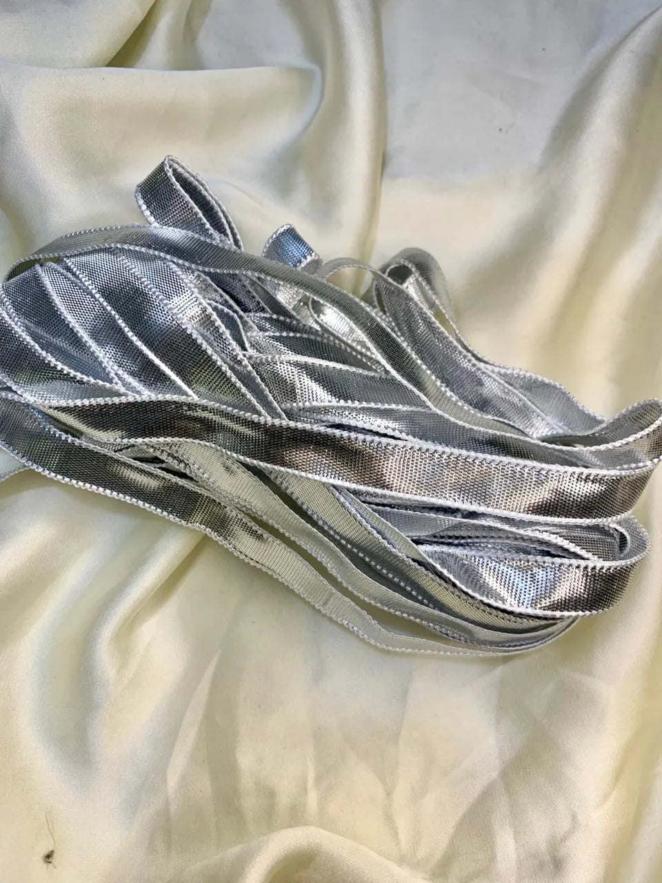 Silver Ribbon-0.7 inch width (10Gaze)